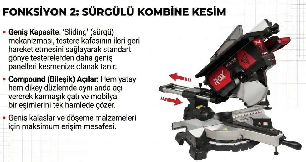 Rox Radial Gönye Kesme 315 MM 153ROX0289Gönye Kesme