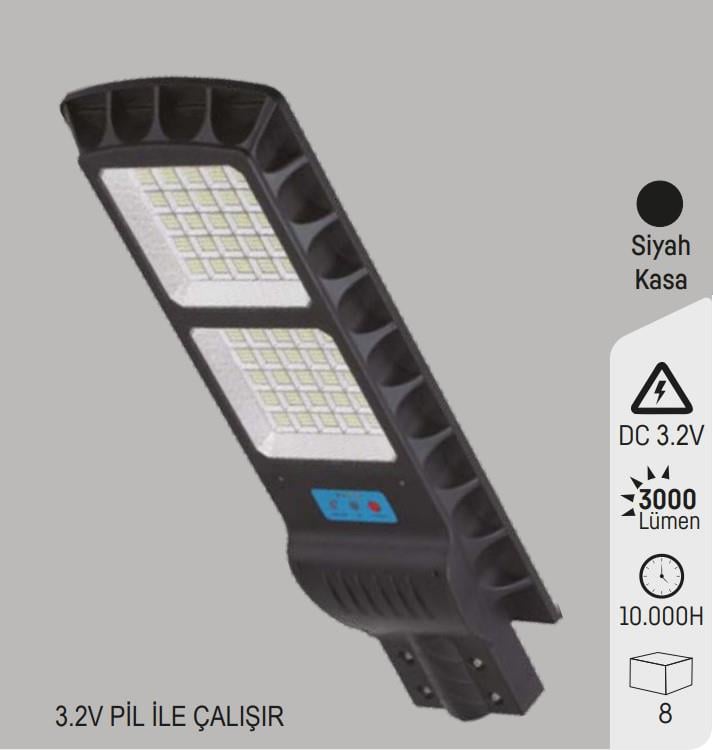 YCL Led Solar Sokak Armatürü 300W YSL-2300Led Panel Armatürler