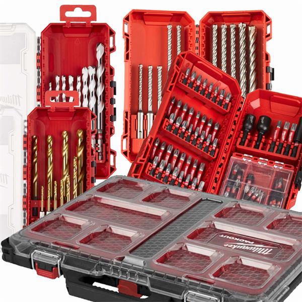 Milwaukee Packout Delme Vidalama Seti 98 Parça 4932499760Vidalama Uçları