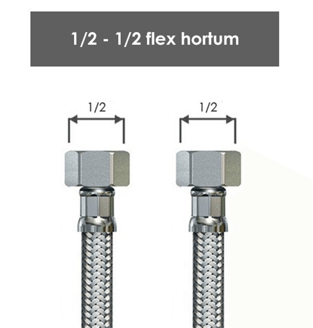 1/2 1/2 Çelik Flex Bağlantı Hortum 30 cmÇelik Bağlantılar