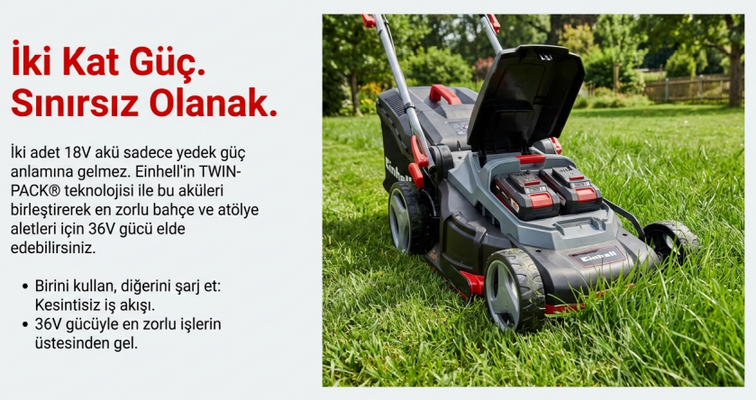 Einhell 2 Adet 18V 5,2AH Pxc Twinpack Akü 4511526Yedek Akü & Şarj Cihazları