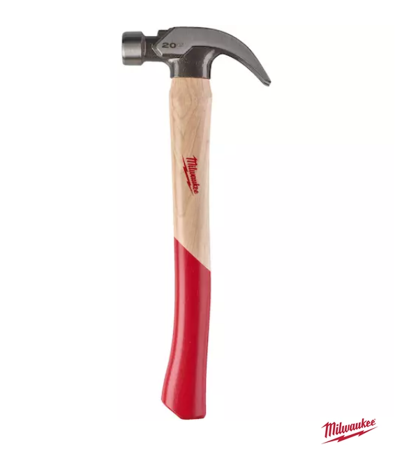 Milwaukee Ahşap Saplı Pençe Çekiç 450 GR 4932478660Çekiçler