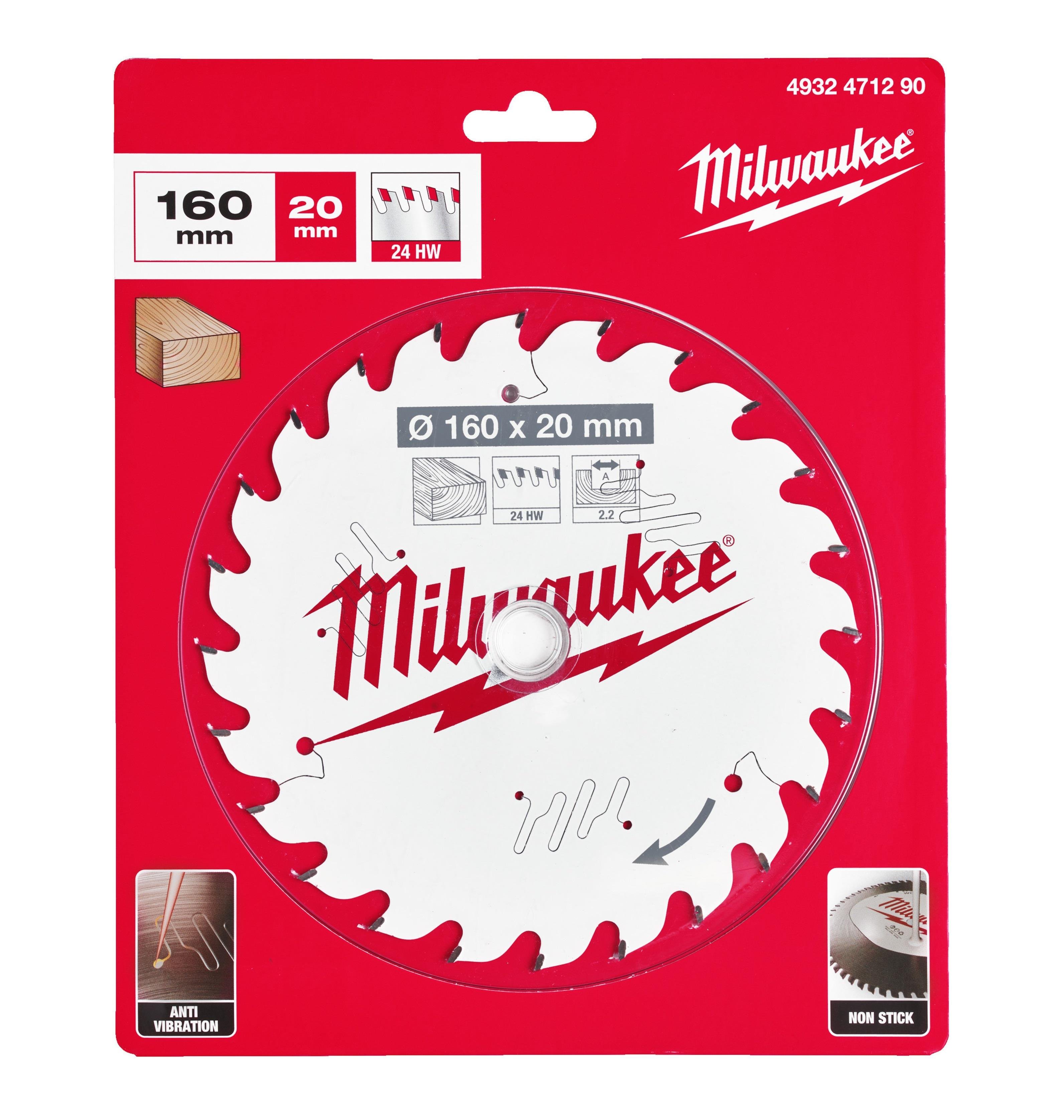 Milwaukee Daire Testere Csb Pw 160x20x2-2 24 4932471290Daire Testereler Ve Aksesuarları