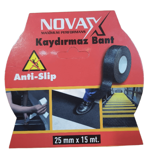 Novax Merdiven Kaydırmaz Bant 25MM*15MTKaydırmaz Bant