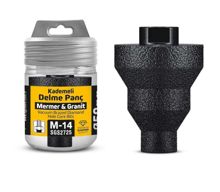 Sgs Kademeli Delme Panç Mermer ve Granit M-14 50 mm SGS2725Pançlar