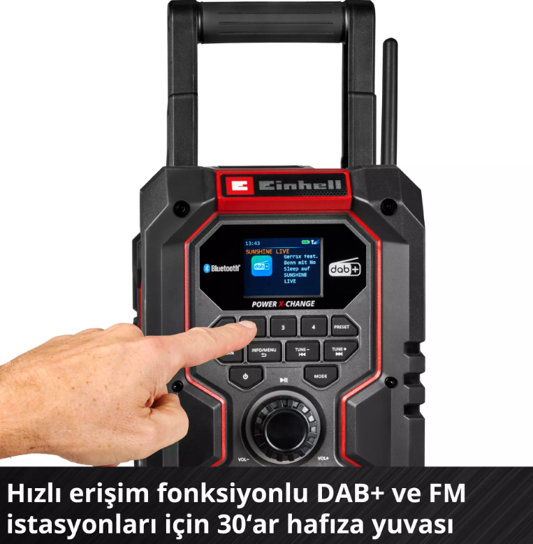 Einhell Te-Cr 18 Lİ Dab+FM/BT Solo Radyo 3407995Diğer