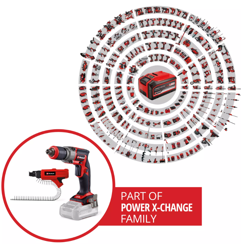 Einhell TP-DY 18 Li Bl+Magazine Alçıpan Vidalama 4261012Alçıpan Vidalamalar