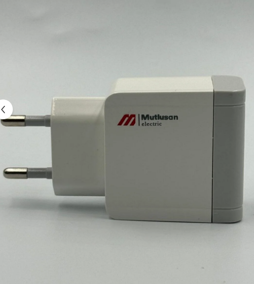 Mutlusan Fiş Adaptör Usb+Type-c 2,4A 0018881000030000Fiş ve Duy Malzemeleri