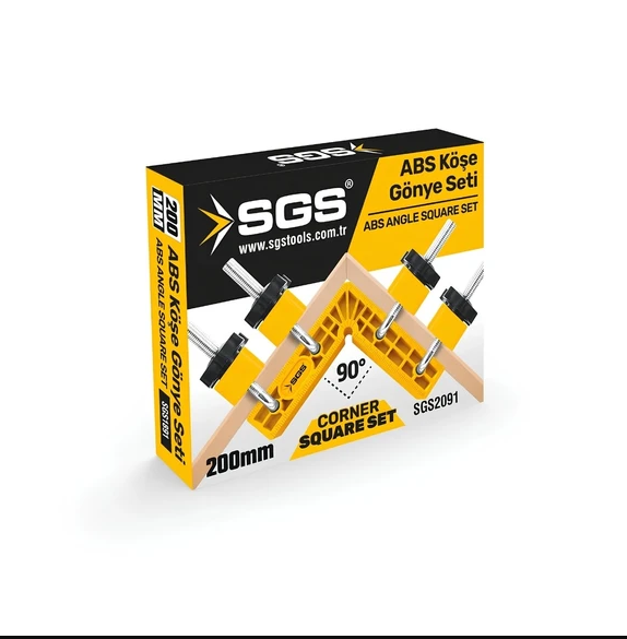 Sgs Abs Köşe Gönye Seti 200 mm SGS2091Gönyeler