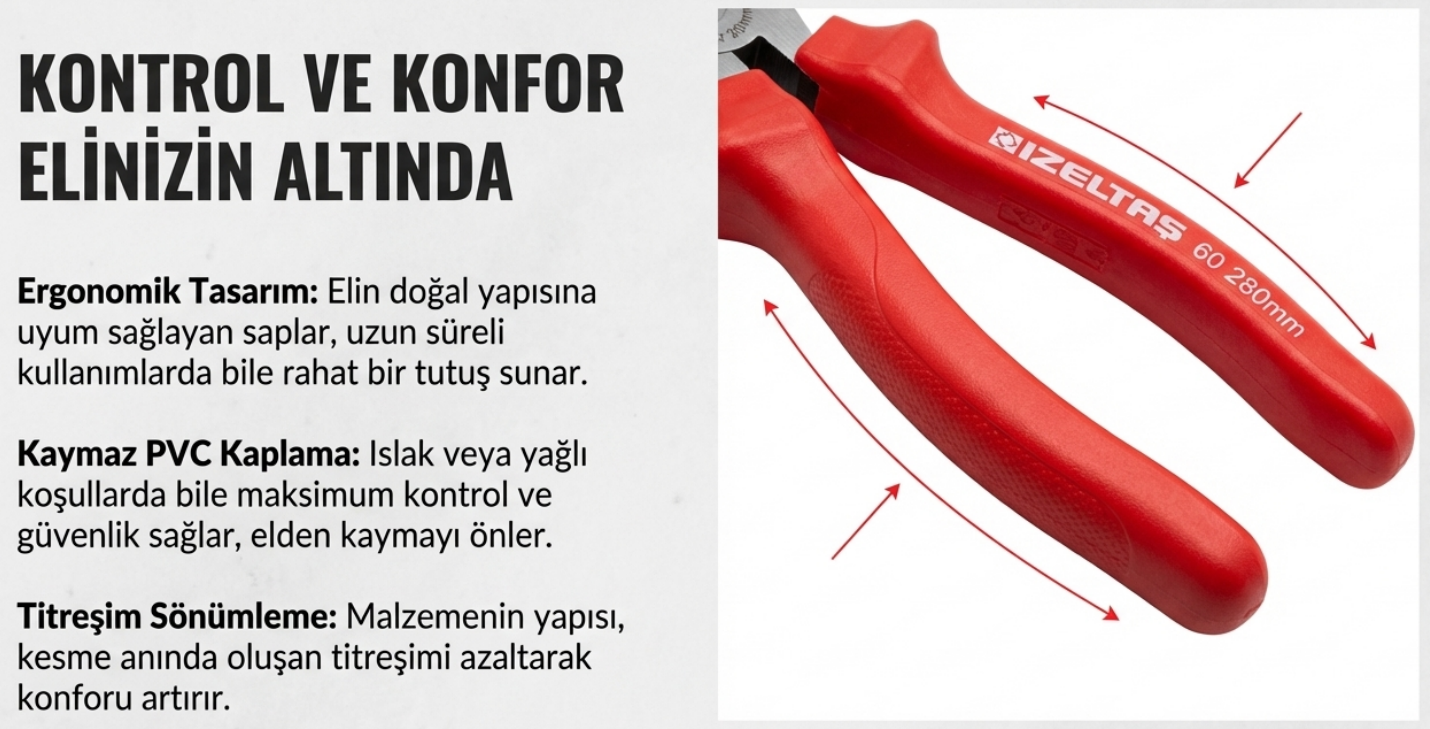 İzeltaş Ağır Betoncu Kerpeteni 280 MM 3835150280Kerpetenler