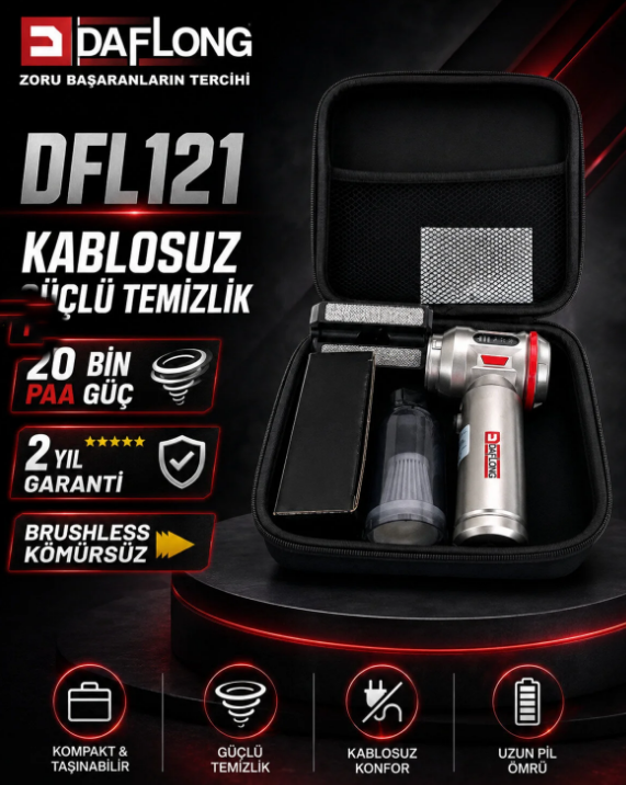 Daflong Akülü Süpürge Makinası DFL121Süpürgeler