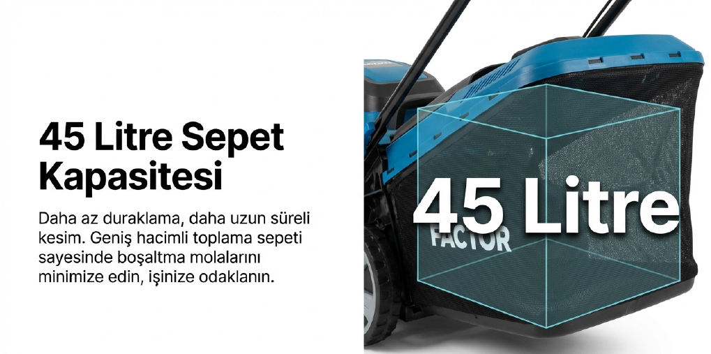 Factor Benzinli Çim Biçme Makinası İtmeli 40 CM UME40Benzinli Grup