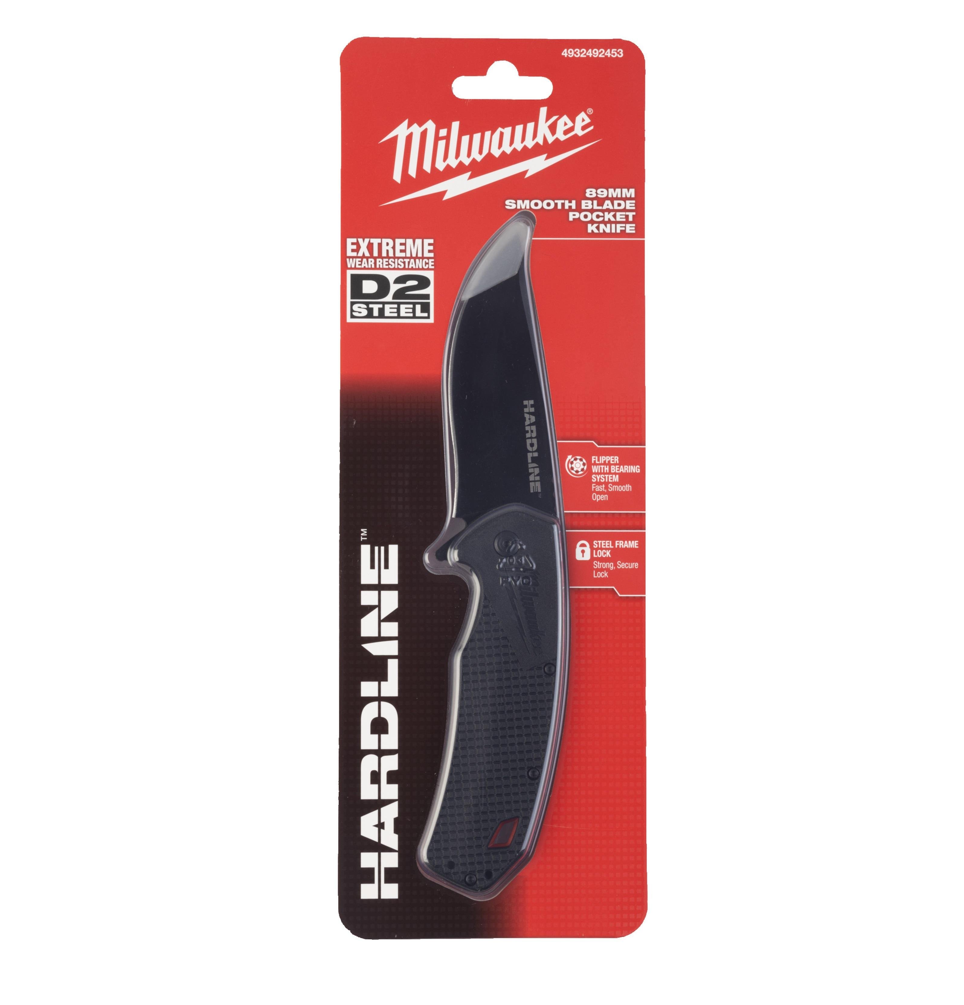 Milwaukee Hardline Katlanır Bıçak 89 MM 4932492453Çakılar