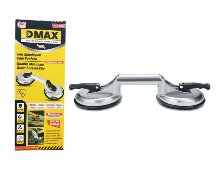 Dmax Alüminyum Cam Vantuzu İkili 4067Vantuz