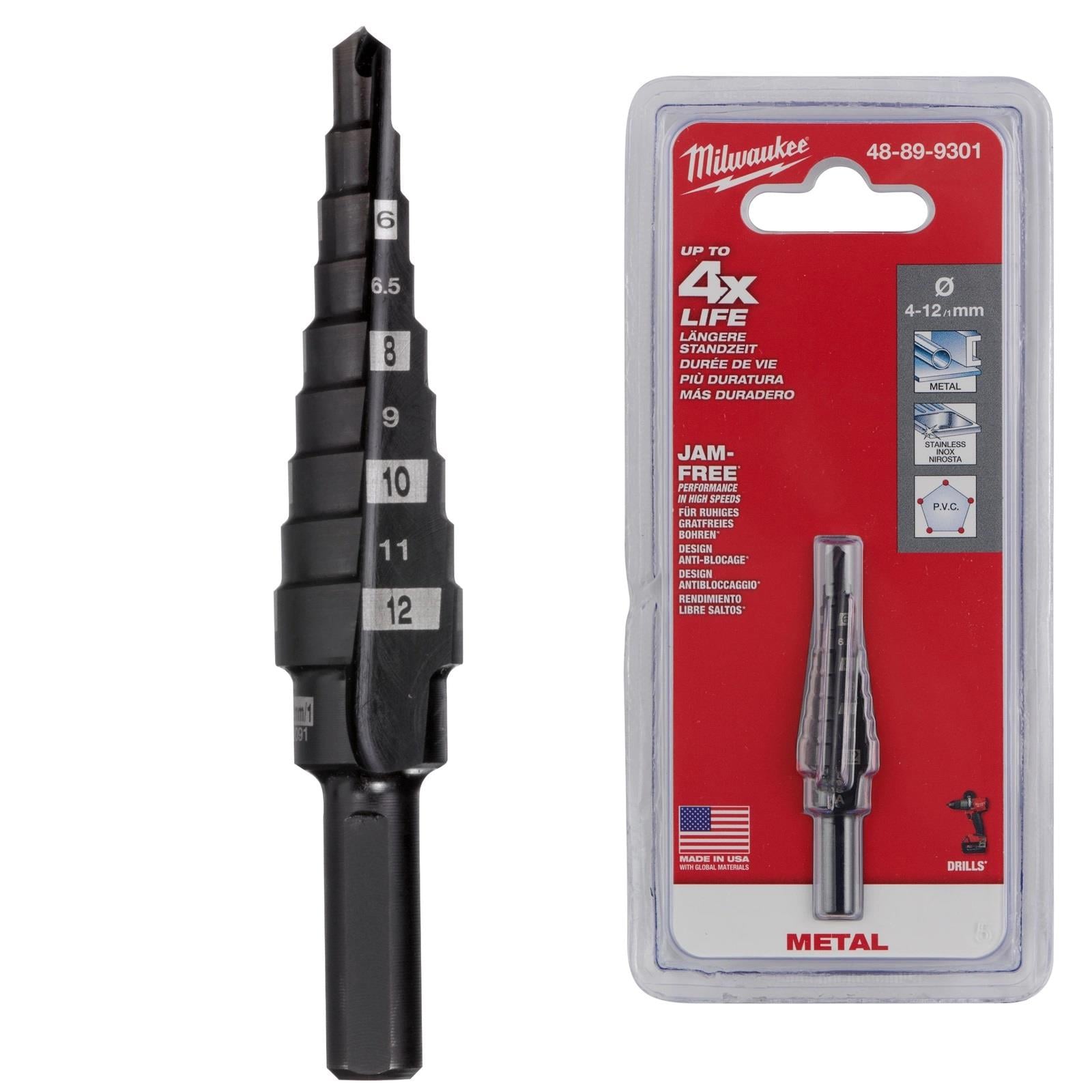 Milwaukee Kademeli Matkap Ucu 4-12MM 48899301Delme Uçları