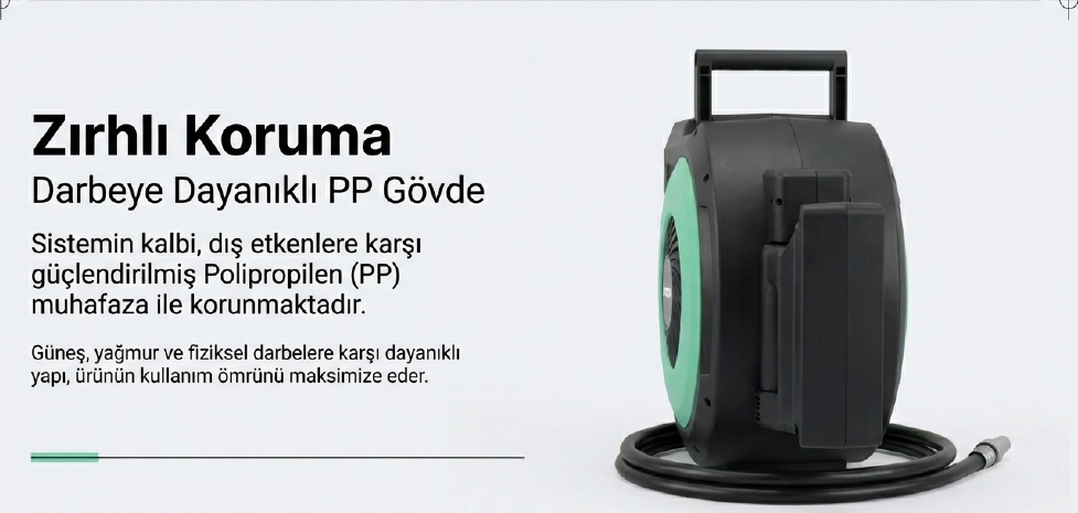 Rıco Makaralı Bahçe Hortumu 1/2 20 MT RC4119Bahçe Hortumları