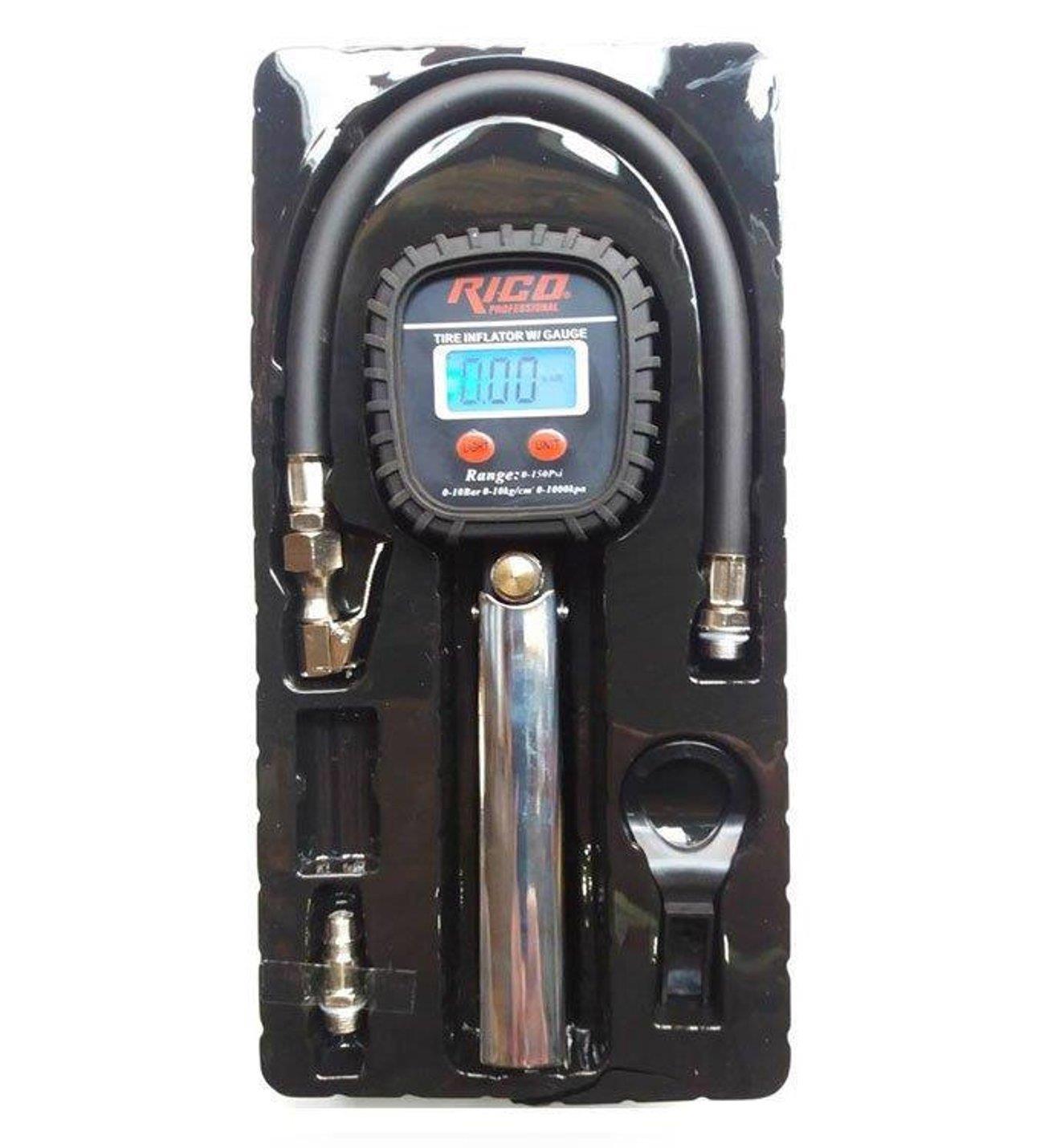 Rico RC0014 Lcd Dijital Profesyonel Lastik Şişirme Tabancası 10 BarEl Pompaları