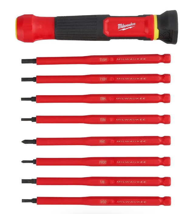 Milwaukee Multi Uç Yalıtımlı Tornavida Set 9 Parça 4932493659Tornavidalar