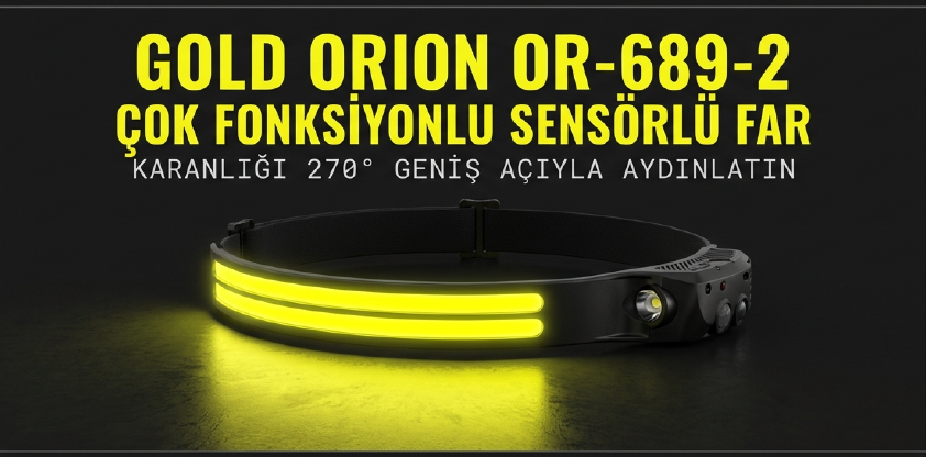 Gold Orıon Kafa Lambası Sensörlü 689-2Sensörlü Lambalar