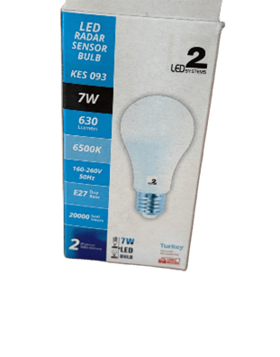 K2 Led Ampul Sensörlü 7W Beyaz KES093Led Ampuller