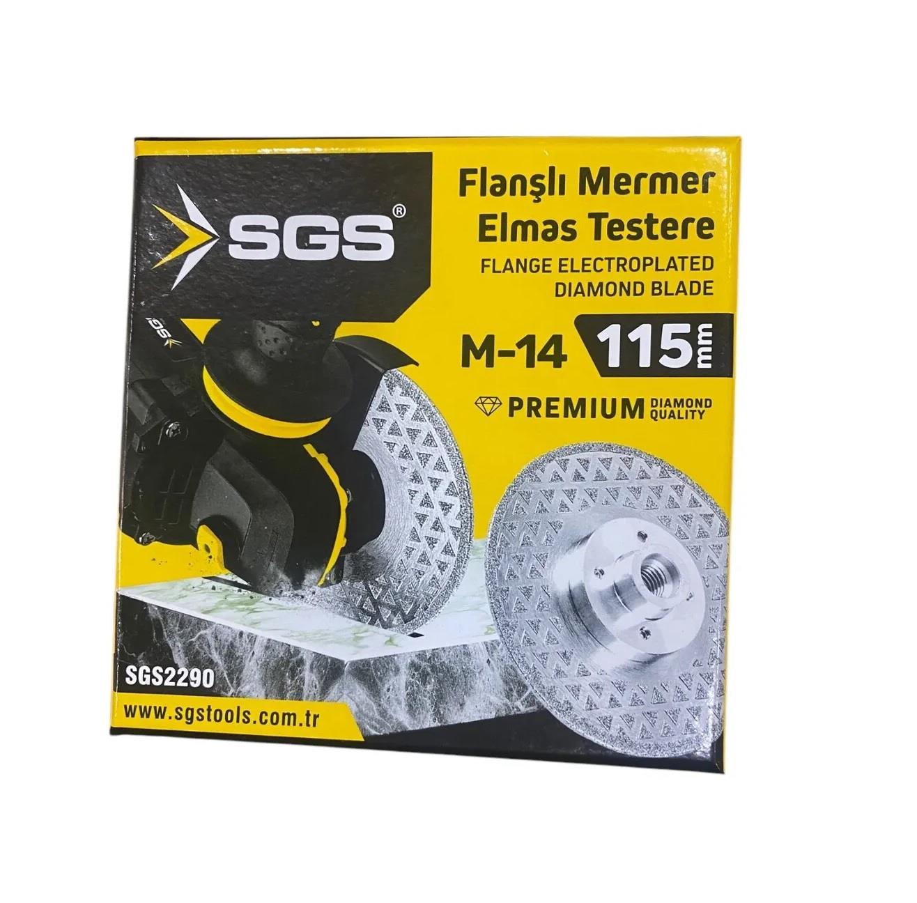 SGS Flanşlı Mermer Elmas Testere M14 115 MM SGS2290Daire Testere Aksesuarları Ve Bıçakları