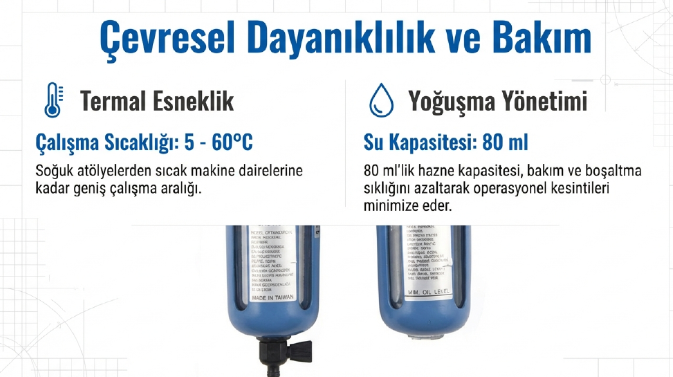 Osaka Şartlandırıcı 1/2 OPT3042 FRLSu Basınç Regülatörü