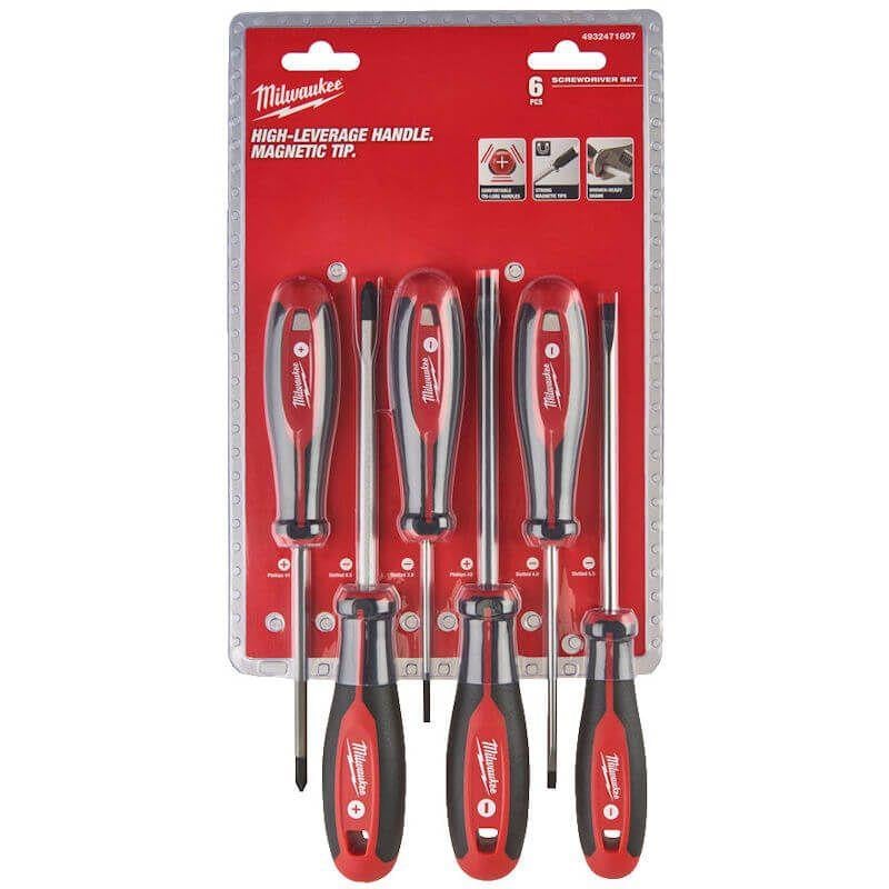 Milwaukee Tornavida Seti 6 Parça 4932471807Tornavidalar