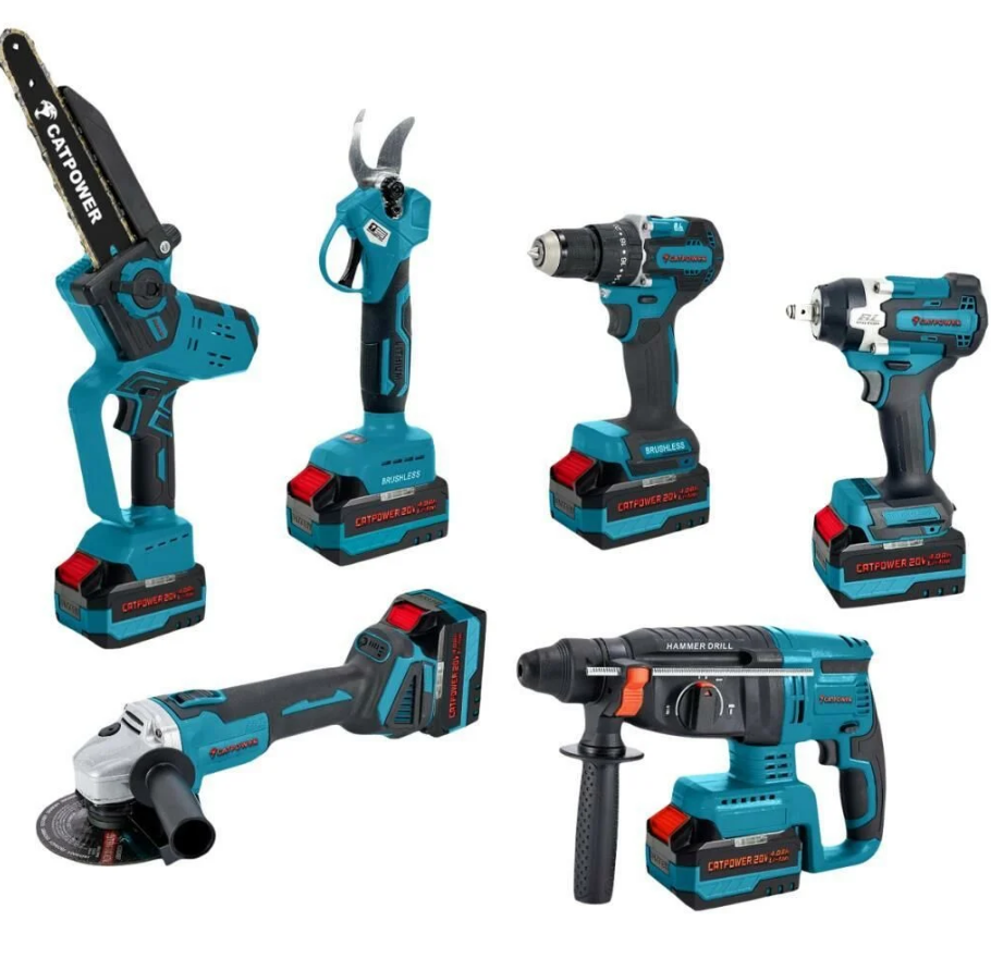 Catpower Kömürsüz Akülü 6'Lı Set 1560Matkaplar