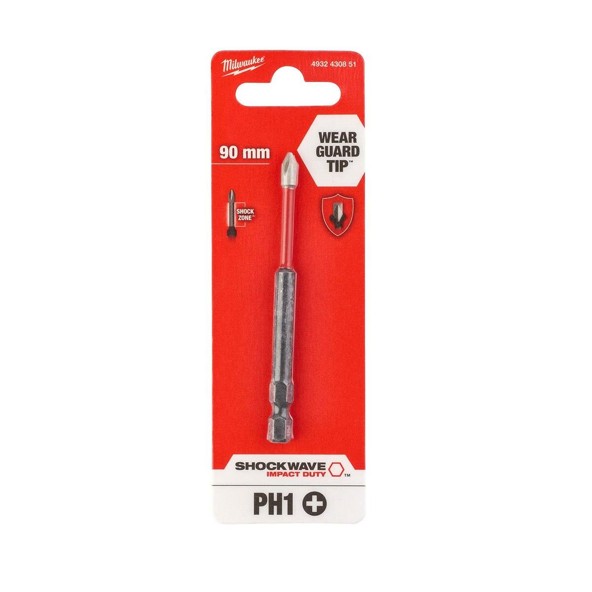 Milwaukee Bits Uç PH1 X 90MM Tekli 4932430851Bits Uçlar ve Adaptörler