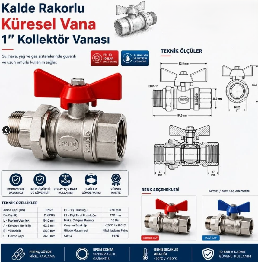 Rekorlu Küresel Vana Mavi-Kırmızı 1