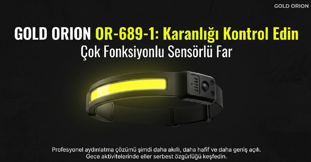 Gold Orıon Kafa Lambası Sensörlü 689-1Kafa Fenerleri