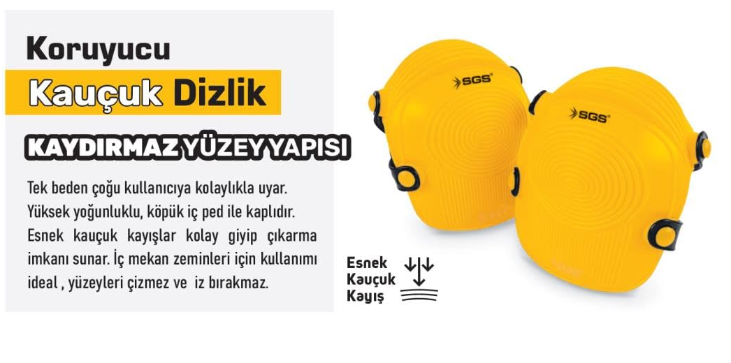 Sgs Koruyucu Kauçuk Dizlik SGS6225İş Güvenliği Grubu