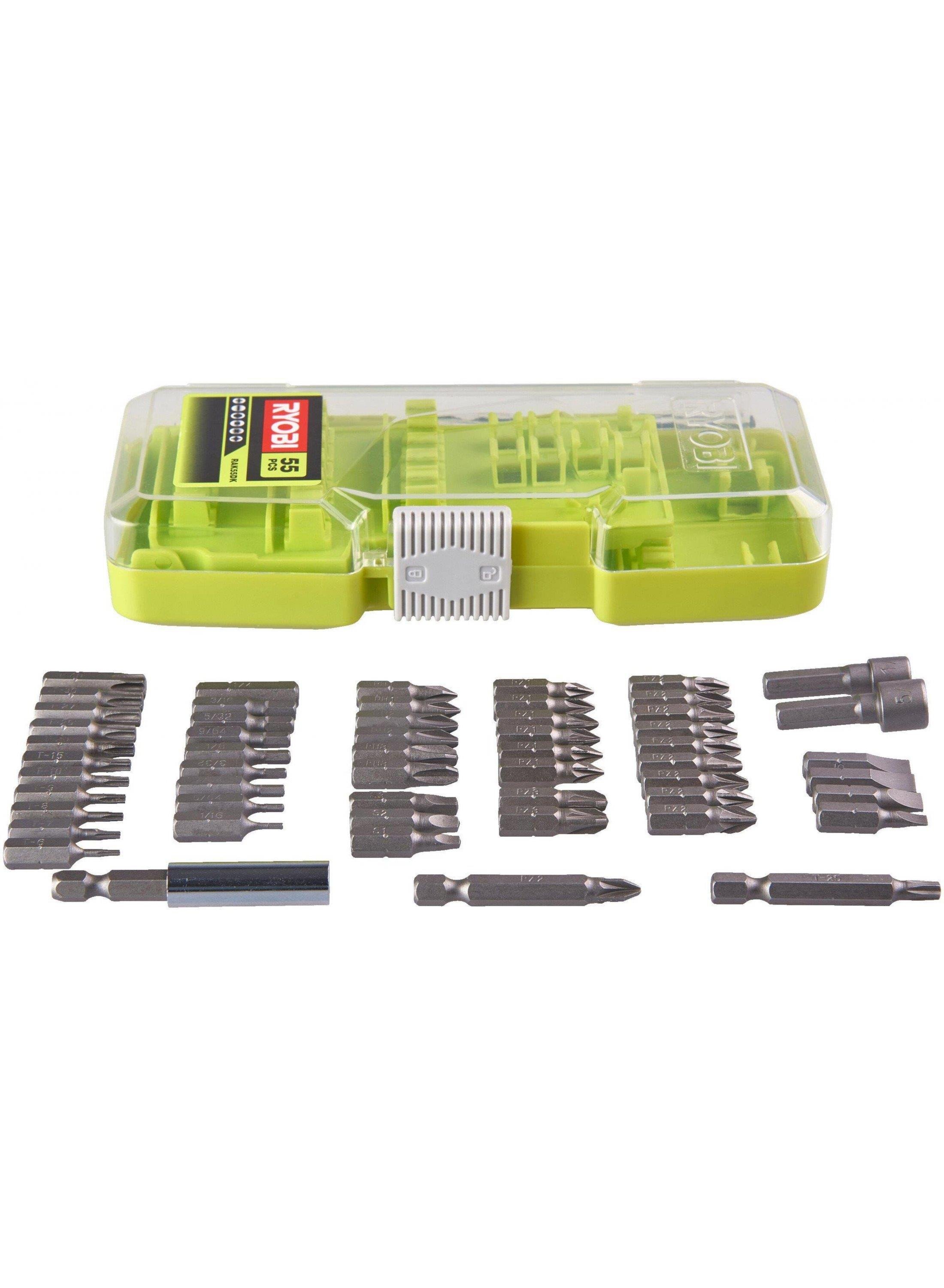 Ryobi RAK55DK 55 Parça Vidalama Seti 5132004357Vidalama Uçları