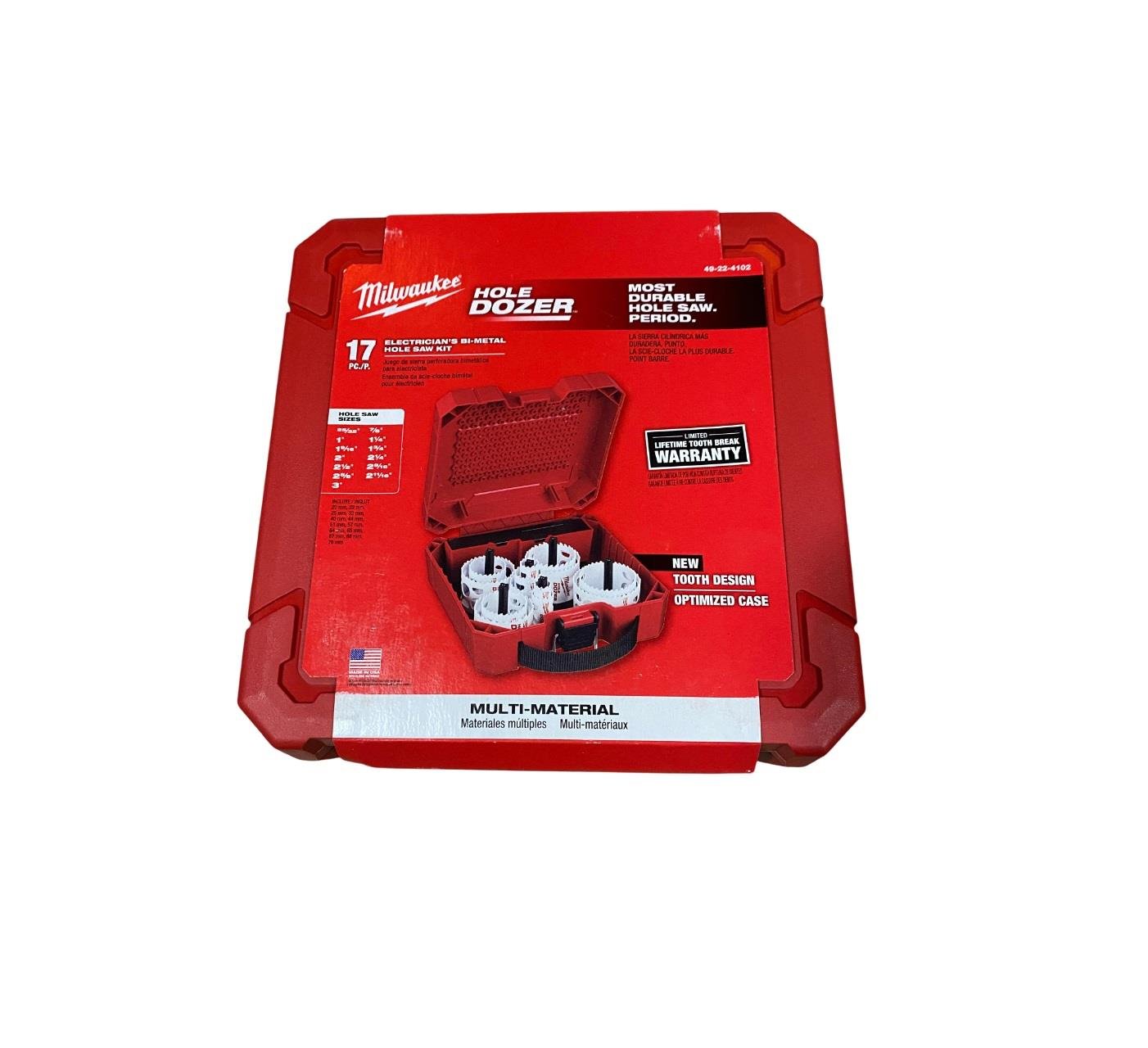 Milwaukee Cobalt Panç Takımı 17 Parça Bi-Metal 49224102Pançlar