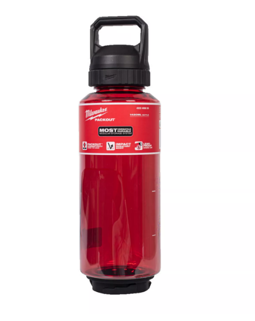 Milwaukee Packout Termos Şişe 1420 ML Kırmızı Kapaklı 4932498638Termoslar