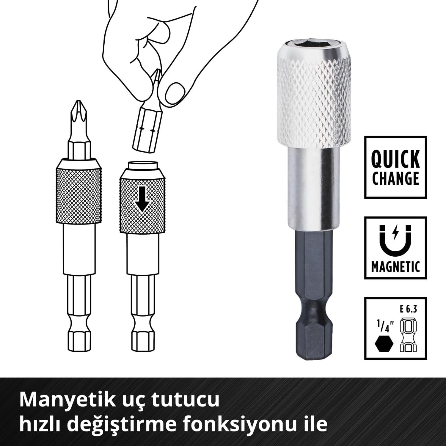 Einhell M-Case Bits Uç Seti 42 Parça 118953Bits Uçlar ve Adaptörler