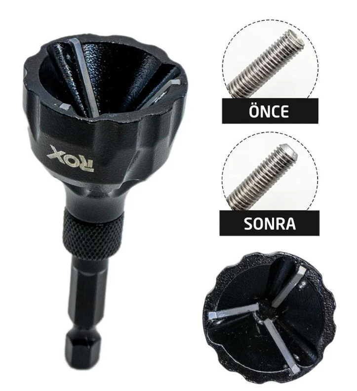 Rox Çapak Alma Aparatı 3-20 mm 1097Vidalama Uçları