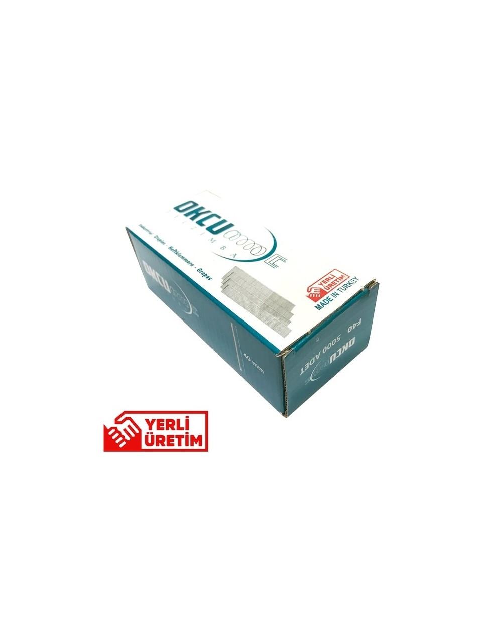 Okçu F40 Brad Zımba Çivisi 5000 Adet 40 MMZımba Teli Ve Çivi Makinası Çivisi