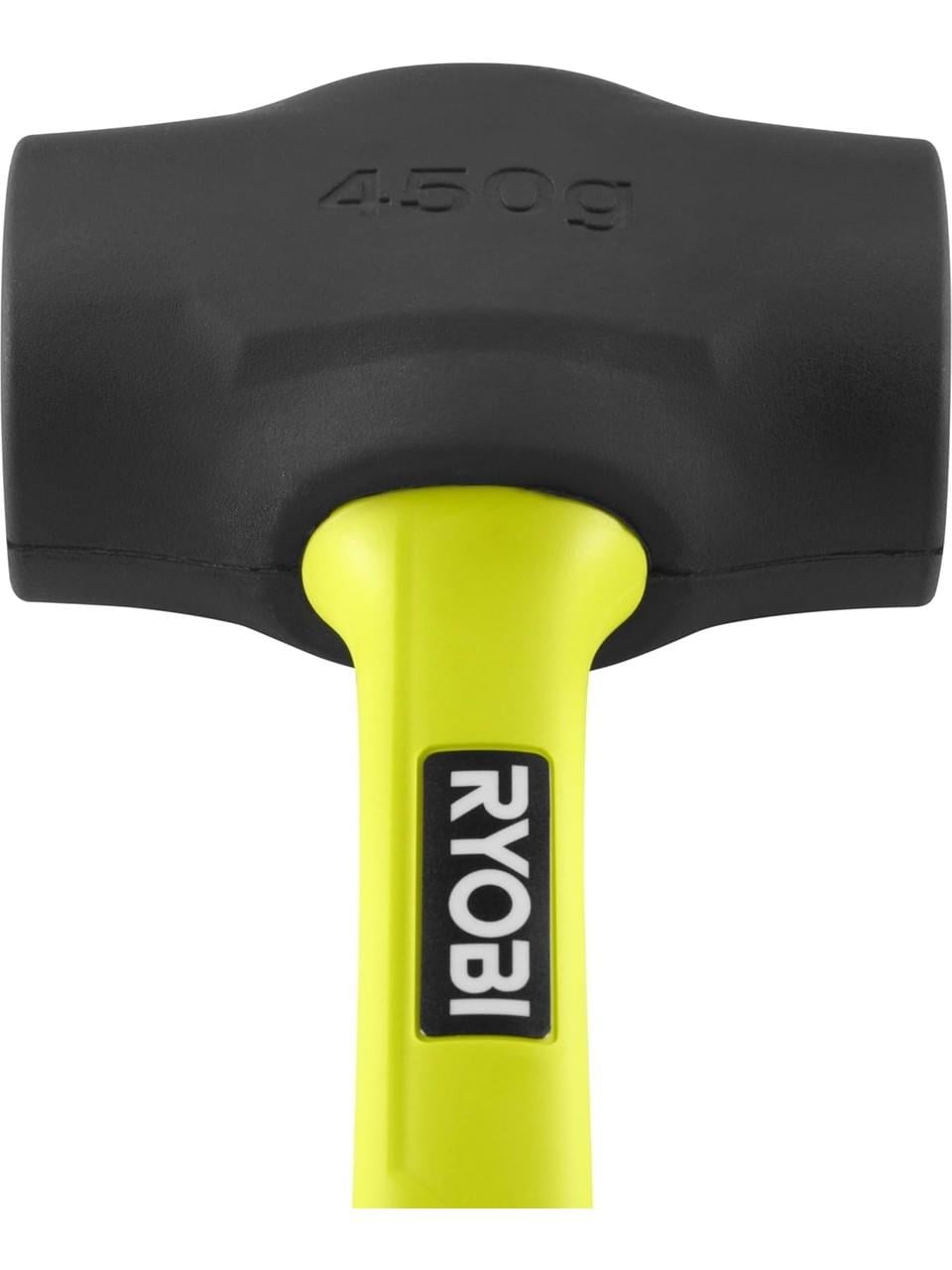 Ryobi RHHM450 Fiber Saplı Siyah Lastik Tokmak 450 GR 5132006041Plastik Tokmaklar