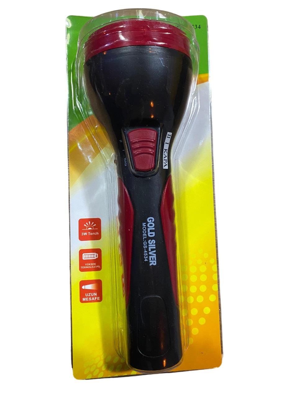 Gold Silver GS-4534 Şarjlı El Feneri El Fenerleri