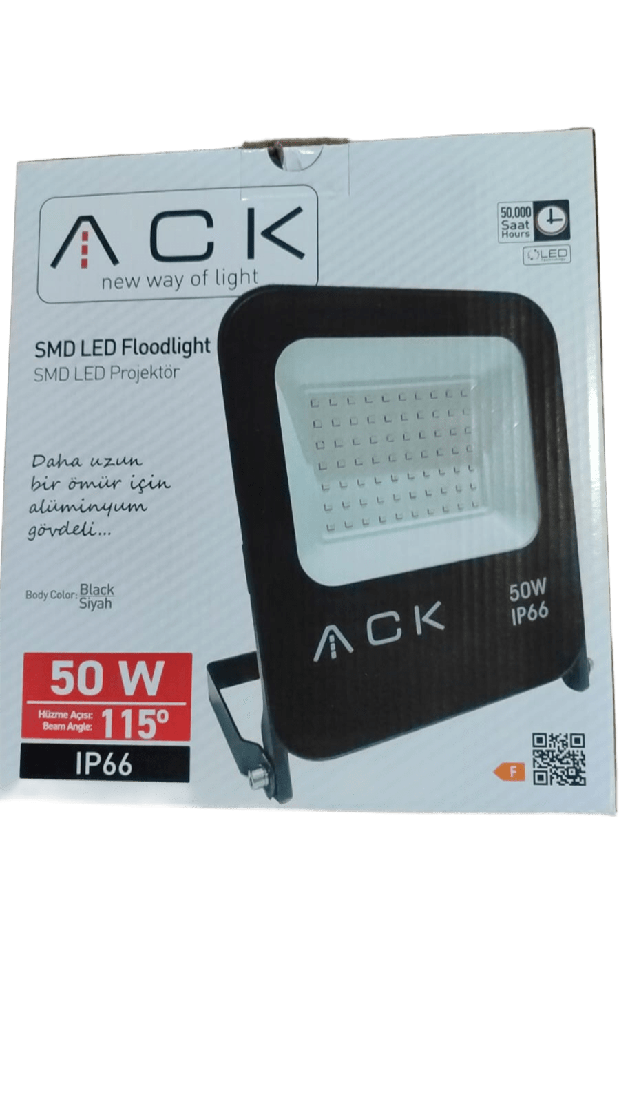 Ack Led Projektör 50 W Beyaz AT62-05032Led Panel Armatürler