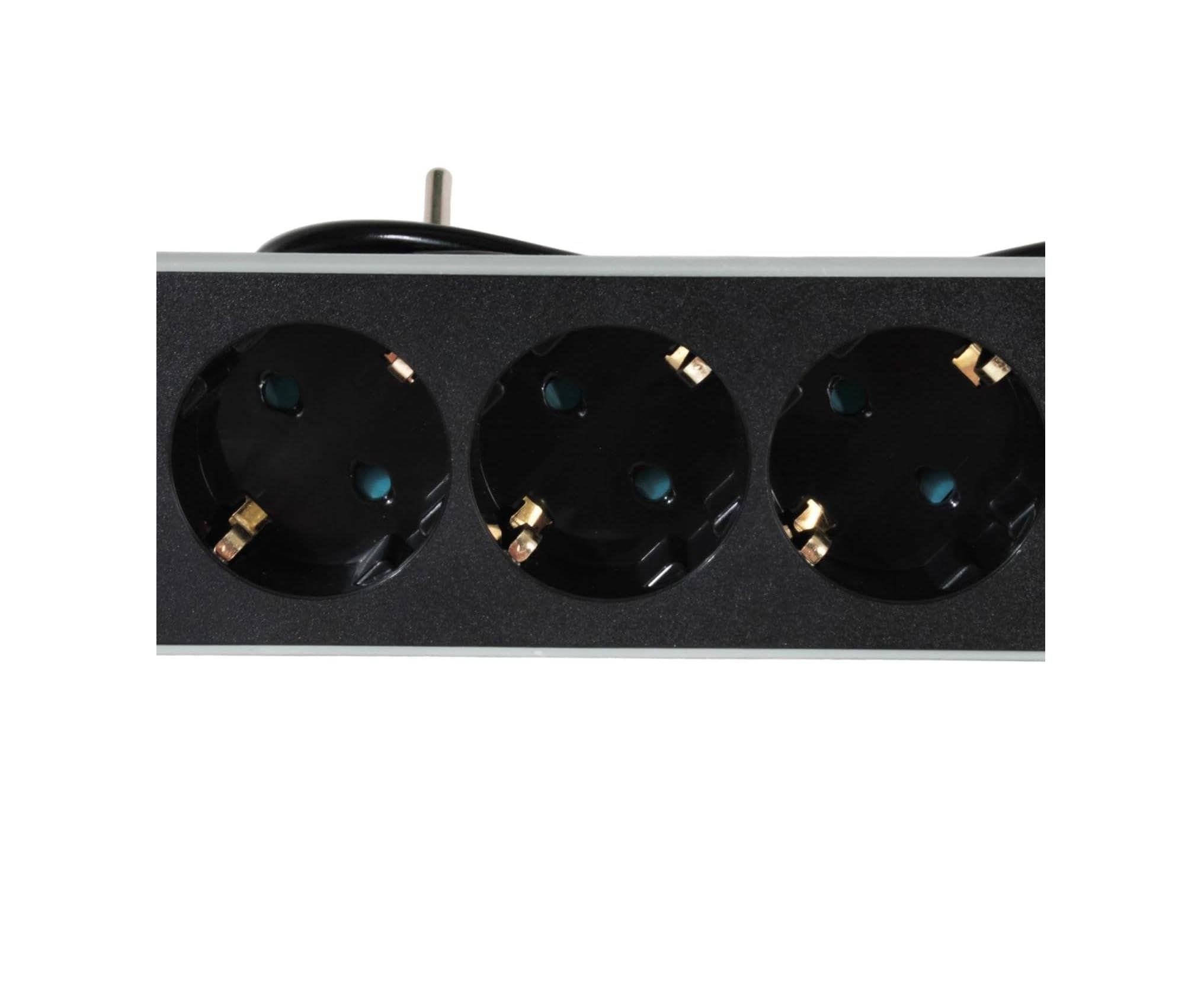 Ars 348765 Akım Korumalı 2 Metre 3'lü Priz 2xUSB 2xType C GirişliPriz & Anahtar Çeşitleri