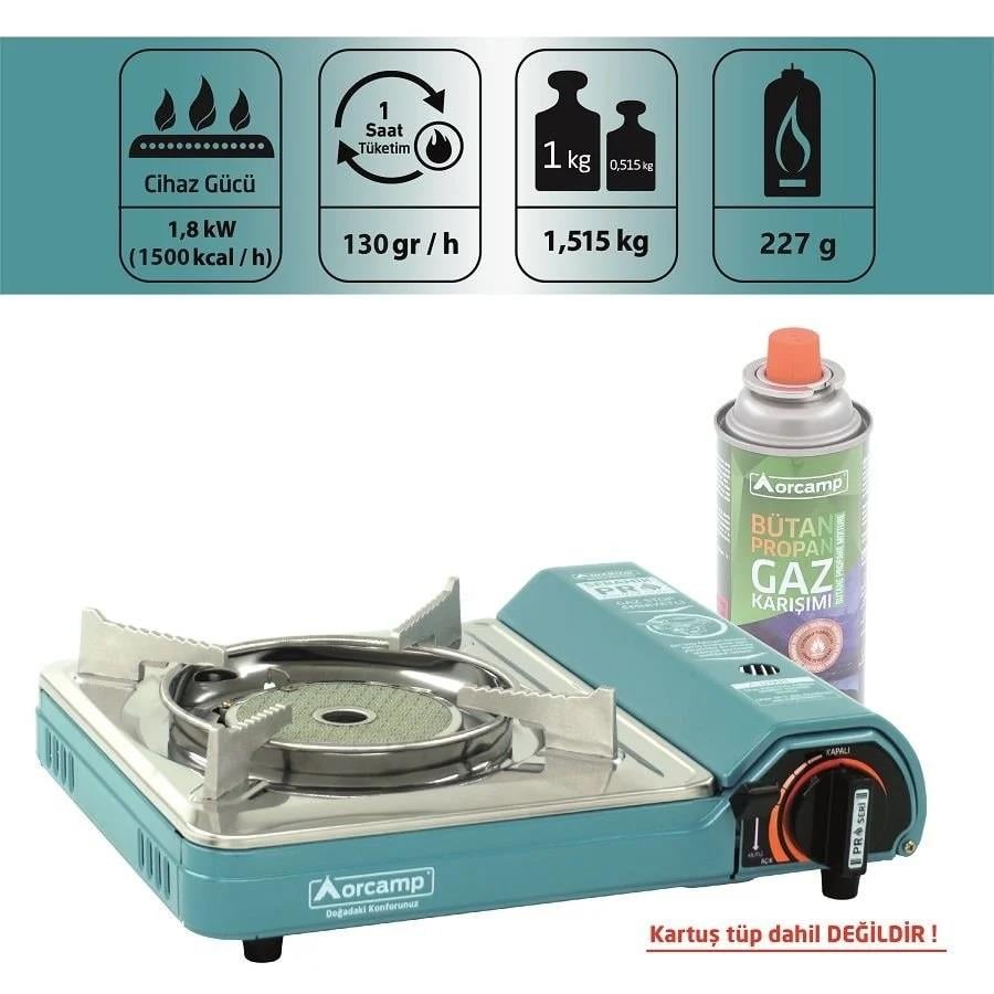 Orcamp CK508 Pro Seramik Portatif OcakKamp & Piknik Malzemeleri