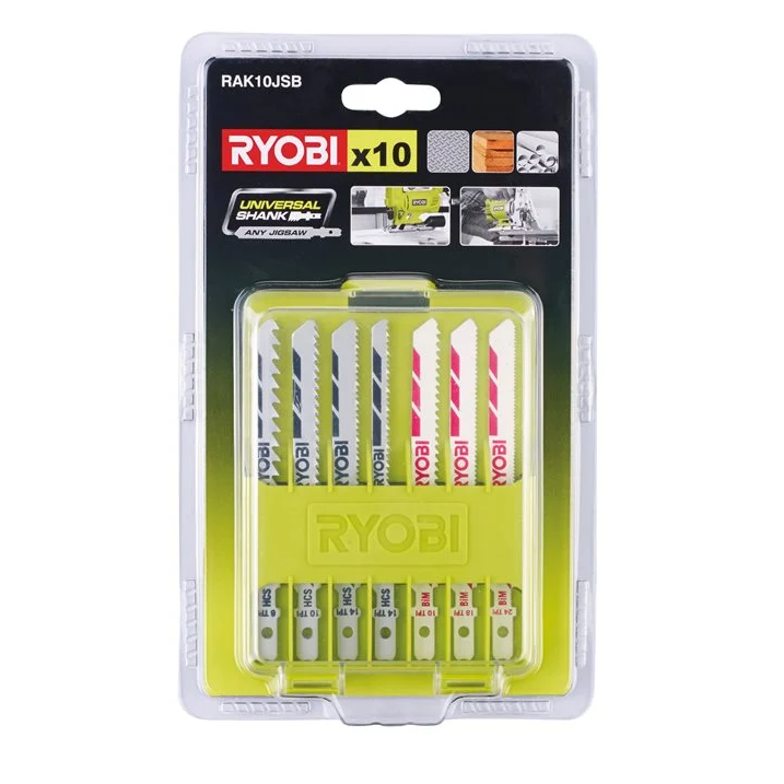 Ryobi RAK10JSB 10 Parça Dekupaj Bıçağı 5132002702Dekupaj Testereler