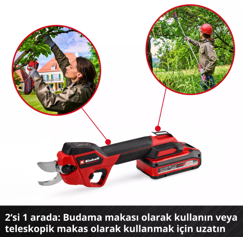 Einhell GP-LS 18/28 Lİ T BL - Solo Akülü Dal Budama Makası Teleskopik 3408330Akülü Çim&Çit&Dal Budama