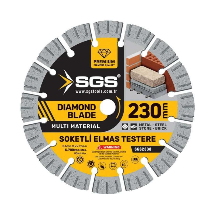 Sgs Soketli Elmas Testere 230 mm SGS2338Testereler