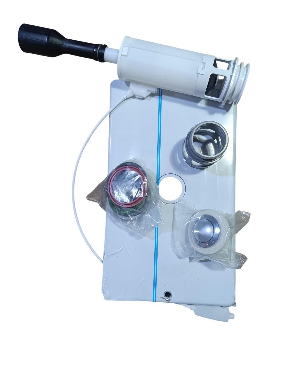 Tema Siamp Gömme Rezervuar Üniversal Değişim Kiti Parlak Krom 12 CM 15012Rezervuar İç Takımları