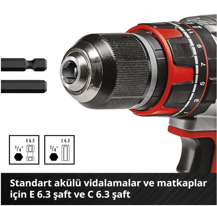 Einhell Matkap+Uç Set 40 Parça 109054Matkap Uçları