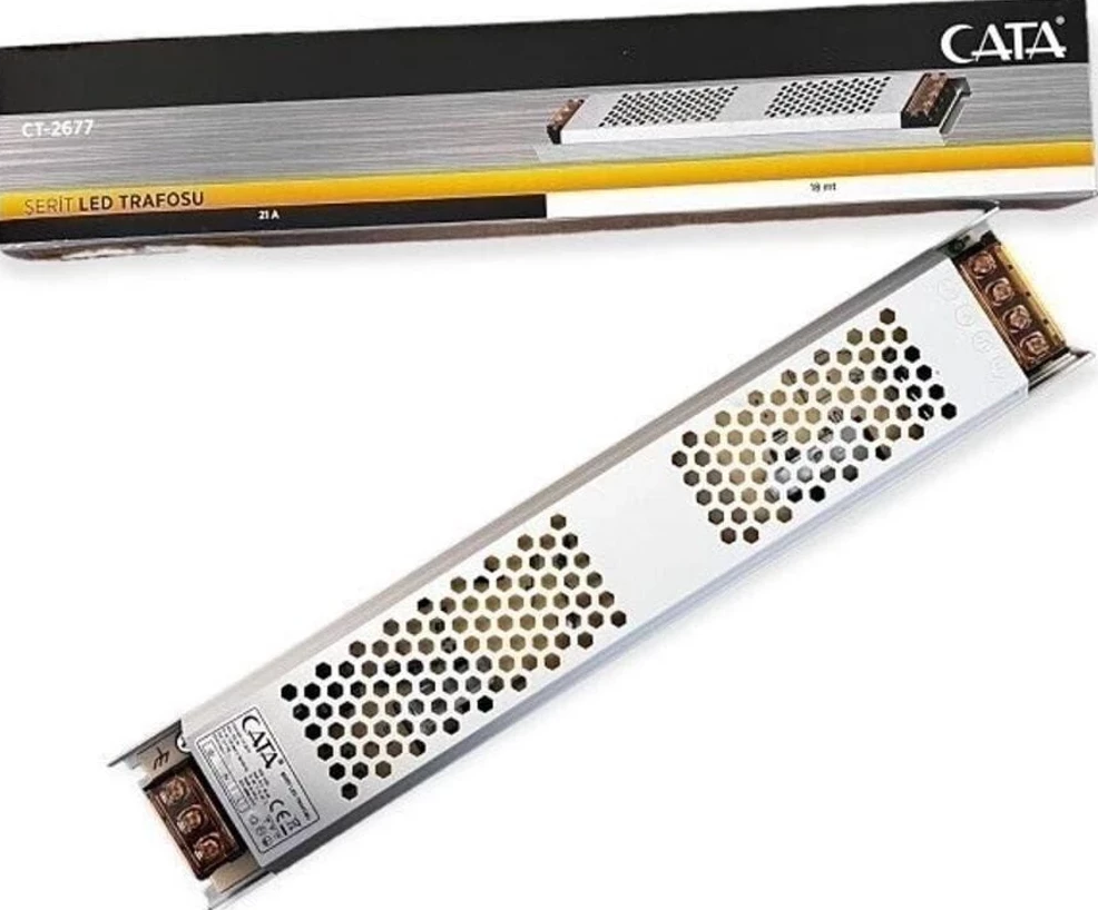 Cata Şerit Led Trafosu 21A 252W CT-2677Led Trafolar