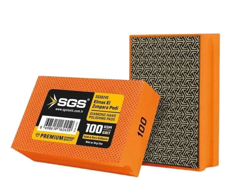 Sgs Elmas El Zımpara Pedi 100 Kum SGS6245Aşındırıcı ve Zımparalar